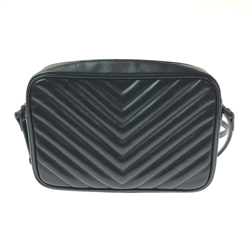 【中古品】【レディース】 SAINT LAURENT サンローラン QUILTED LEATHER LOU CAMERA BAG GUE520534 キルティング レザー ルー カメラバッグ ショルダーバッグ カバン 180-260503-na-05-tagh カラー：ブラック 万代Net店