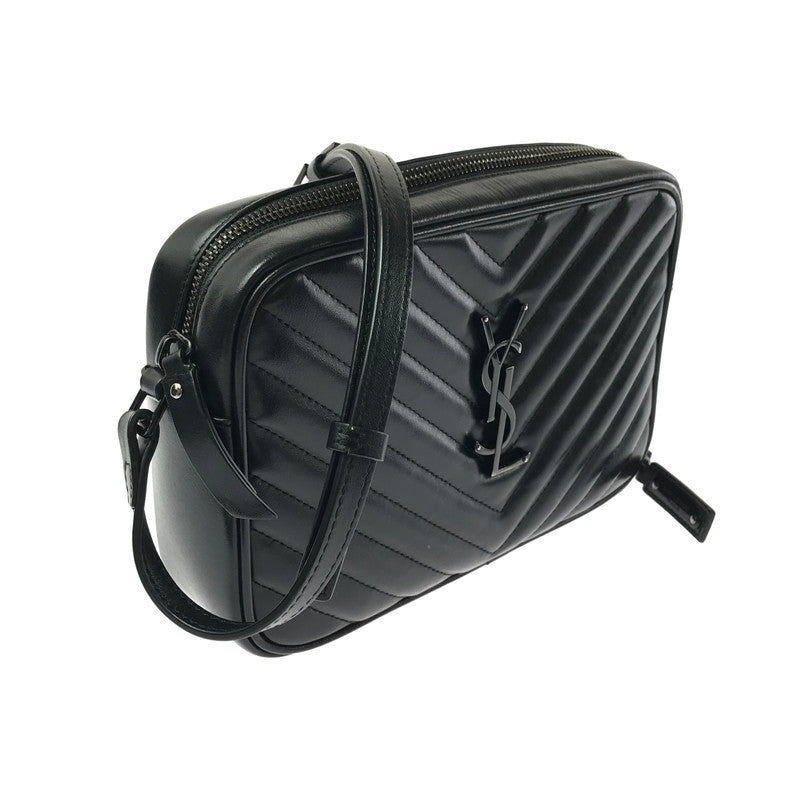 【中古品】【レディース】 SAINT LAURENT サンローラン QUILTED LEATHER LOU CAMERA BAG GUE520534 キルティング レザー ルー カメラバッグ ショルダーバッグ カバン 180-260503-na-05-tagh カラー：ブラック 万代Net店