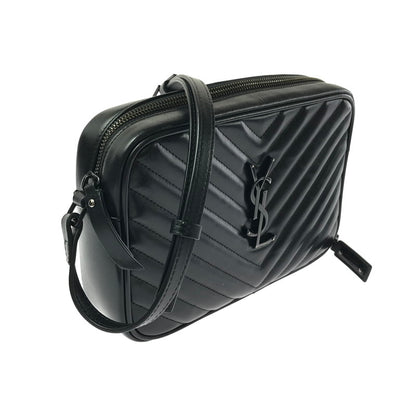 【中古品】【レディース】 SAINT LAURENT サンローラン QUILTED LEATHER LOU CAMERA BAG GUE520534 キルティング レザー ルー カメラバッグ ショルダーバッグ カバン 180-260503-na-05-tagh カラー：ブラック 万代Net店