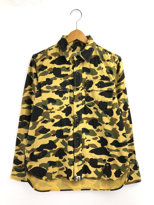 【中古品】【メンズ】 A BATHING APE アベイシングエイプ 1ST CAMO L/S SHIRT カモ 長袖シャツ 142-260425-na-09-tagh サイズ：S カラー：カモ 万代Net店