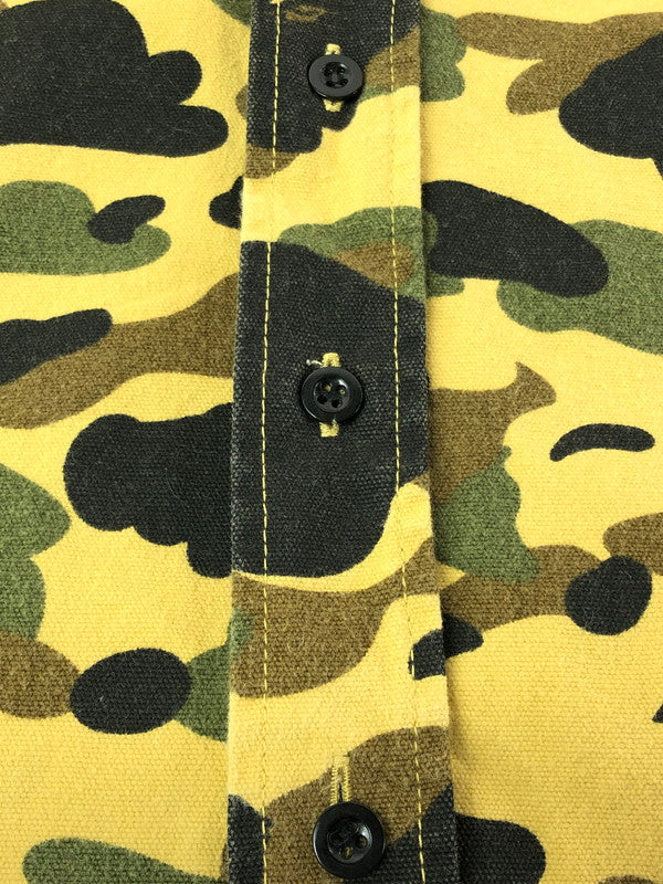 【中古品】【メンズ】 A BATHING APE アベイシングエイプ 1ST CAMO L/S SHIRT カモ 長袖シャツ 142-260425-na-09-tagh サイズ：S カラー：カモ 万代Net店