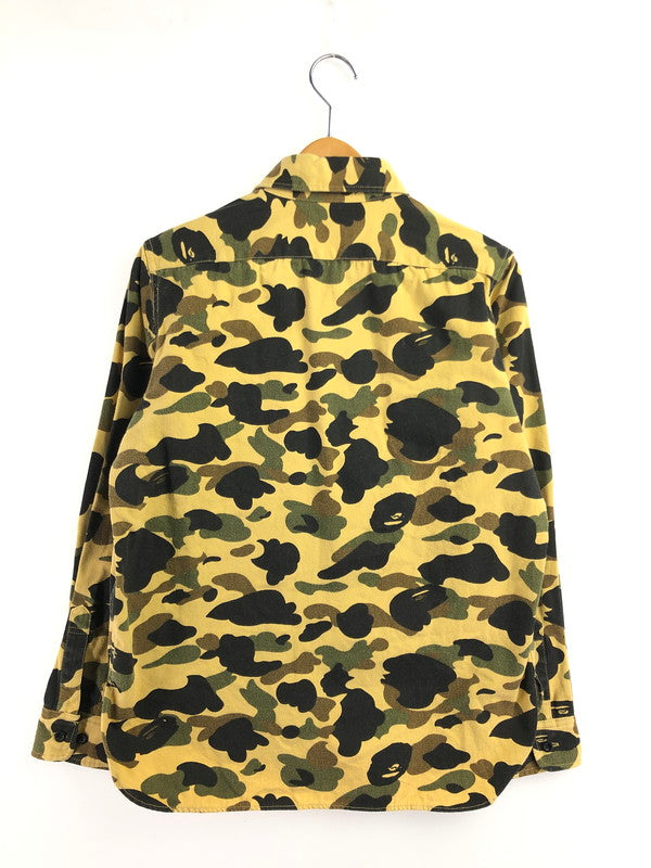 【中古品】【メンズ】 A BATHING APE アベイシングエイプ 1ST CAMO L/S SHIRT カモ 長袖シャツ 142-260425-na-09-tagh サイズ：S カラー：カモ 万代Net店