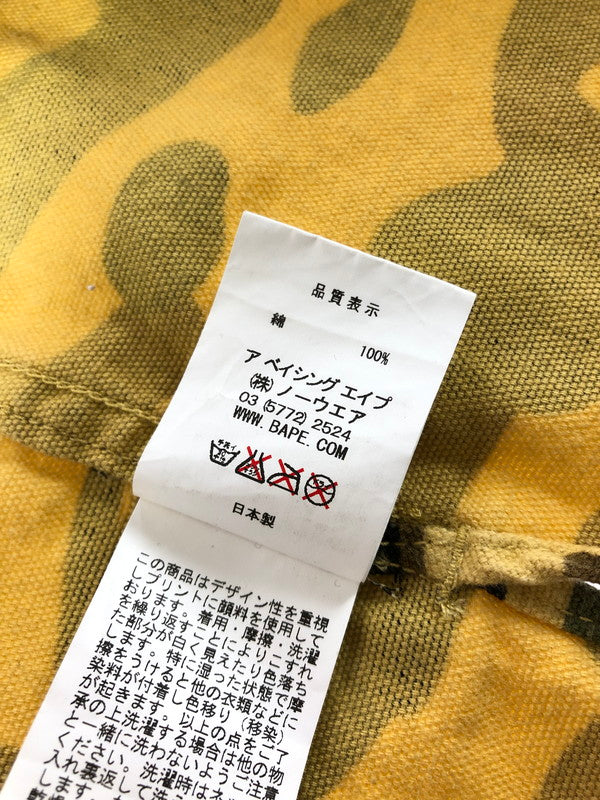 【中古品】【メンズ】 A BATHING APE アベイシングエイプ 1ST CAMO L/S SHIRT カモ 長袖シャツ 142-260425-na-09-tagh サイズ：S カラー：カモ 万代Net店