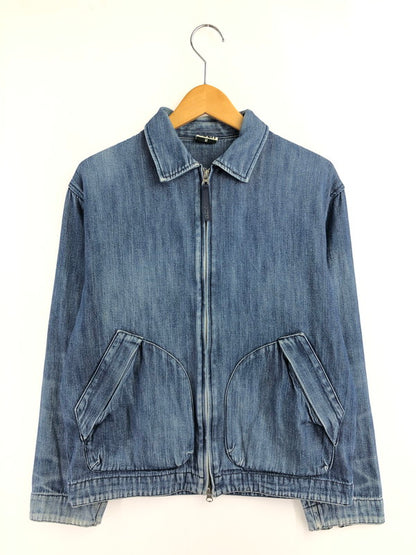 【中古品】【メンズ】 GOODENOUGH グッドイナフ 00's HERRINGBONE ZIP-UP JACKET ヘリンボーンジップアップジャケット アウター 142-260426-rt-04-tagh サイズ：M カラー：ブルー 万代Net店