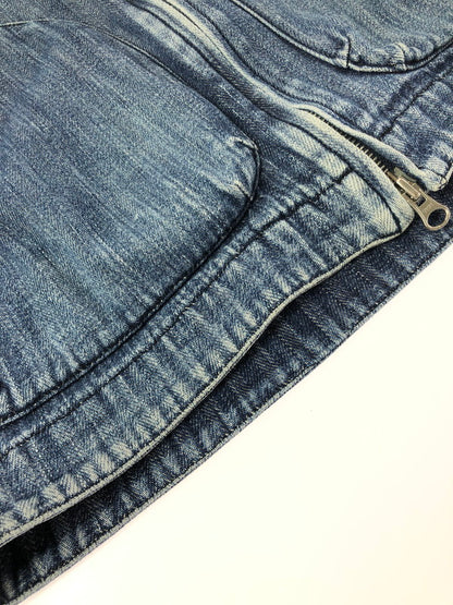 【中古品】【メンズ】 GOODENOUGH グッドイナフ 00's HERRINGBONE ZIP-UP JACKET ヘリンボーンジップアップジャケット アウター 142-260426-rt-04-tagh サイズ：M カラー：ブルー 万代Net店