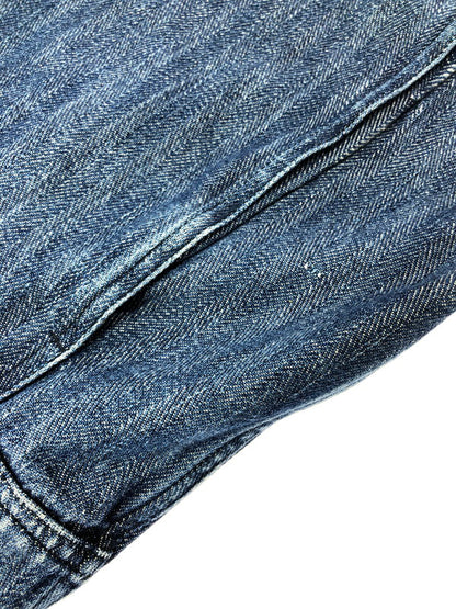 【中古品】【メンズ】 GOODENOUGH グッドイナフ 00's HERRINGBONE ZIP-UP JACKET ヘリンボーンジップアップジャケット アウター 142-260426-rt-04-tagh サイズ：M カラー：ブルー 万代Net店