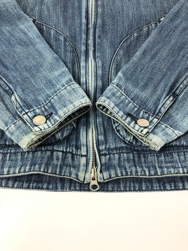 【中古品】【メンズ】 GOODENOUGH グッドイナフ 00's HERRINGBONE ZIP-UP JACKET ヘリンボーンジップアップジャケット アウター 142-260426-rt-04-tagh サイズ：M カラー：ブルー 万代Net店