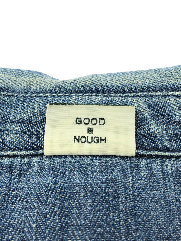 【中古品】【メンズ】 GOODENOUGH グッドイナフ 00's HERRINGBONE ZIP-UP JACKET ヘリンボーンジップアップジャケット アウター 142-260426-rt-04-tagh サイズ：M カラー：ブルー 万代Net店