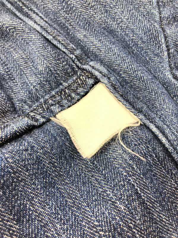 【中古品】【メンズ】 GOODENOUGH グッドイナフ 00's HERRINGBONE ZIP-UP JACKET ヘリンボーンジップアップジャケット アウター 142-260426-rt-04-tagh サイズ：M カラー：ブルー 万代Net店