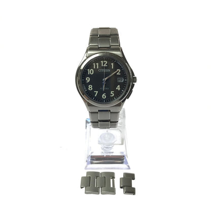 【中古品】【メンズ】 CITIZEN シチズン ATTESA ECO DRIVE H10-T011331 アテッサ エコドライブ ソーラー 腕時計 余りコマ3個 197-260420-na-26-tagh カラー：シルバー 万代Net店