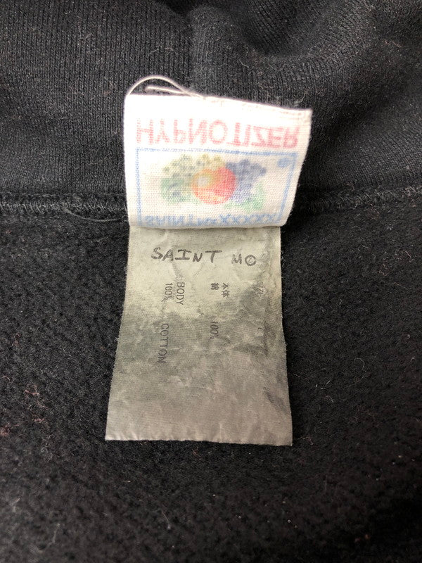 【中古品】【メンズ】 SAINT MICHAEL セントマイケル 24AW HOODIE RIBON SAINT SM-YS1-0000-039 フーディー パーカー 142-260425-na-06-tagh サイズ：L カラー：ブラック 万代Net店