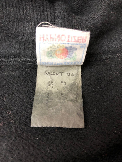 【中古品】【メンズ】 SAINT MICHAEL セントマイケル 24AW HOODIE RIBON SAINT SM-YS1-0000-039 フーディー パーカー 142-260425-na-06-tagh サイズ：L カラー：ブラック 万代Net店