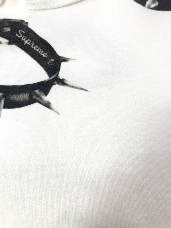 【中古品】【メンズ】 SUPREME シュプリーム 20AW STUDDED COLLARS HOODED SWEATSHIRT スタッズ カラーズ フーデッド スウェットシャツ パーカー 149-260424-rt-24-tagh サイズ：M カラー：ホワイト 万代Net店
