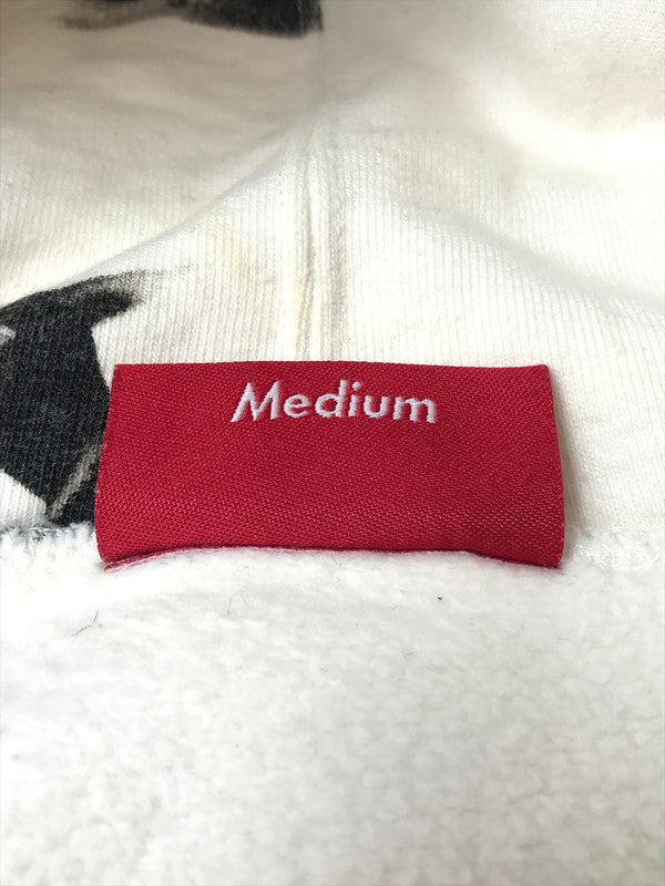 【中古品】【メンズ】 SUPREME シュプリーム 20AW STUDDED COLLARS HOODED SWEATSHIRT スタッズ カラーズ フーデッド スウェットシャツ パーカー 149-260424-rt-24-tagh サイズ：M カラー：ホワイト 万代Net店
