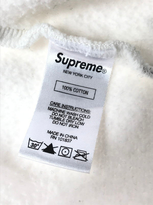 【中古品】【メンズ】 SUPREME シュプリーム 20AW STUDDED COLLARS HOODED SWEATSHIRT スタッズ カラーズ フーデッド スウェットシャツ パーカー 149-260424-rt-24-tagh サイズ：M カラー：ホワイト 万代Net店