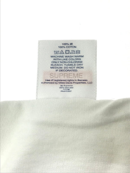 【中古美品】【メンズ】 Supreme シュプリーム 21SS MILES DAVIS TEE マイルス デイヴィス Tシャツ 半袖Tシャツ 149-260420-na-13-tagh サイズ：XL カラー：ホワイト 万代Net店