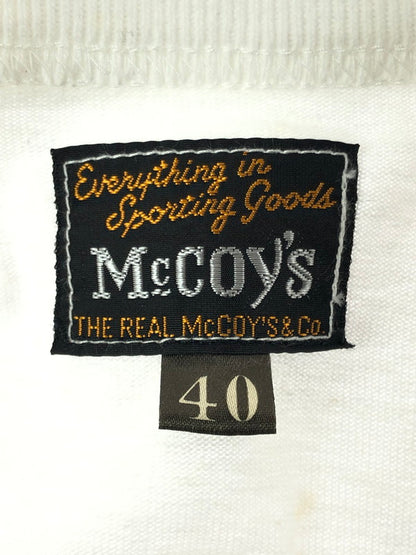 【中古品】【メンズ】 The REAL McCOY'S ザリアルマッコイズ S/S LOGO TEE MZ8100 ロゴTシャツ 半袖Tシャツ 145-260509-na-08-tag サイズ：40 カラー：ホワイト 万代Net店