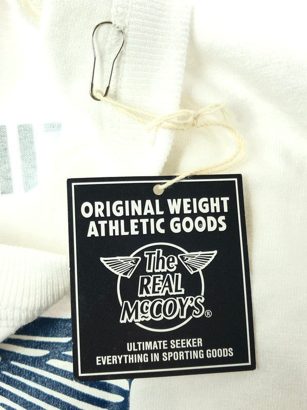 【中古品】【メンズ】 The REAL McCOY'S ザリアルマッコイズ S/S LOGO TEE MZ8100 ロゴTシャツ 半袖Tシャツ 145-260509-na-08-tag サイズ：40 カラー：ホワイト 万代Net店