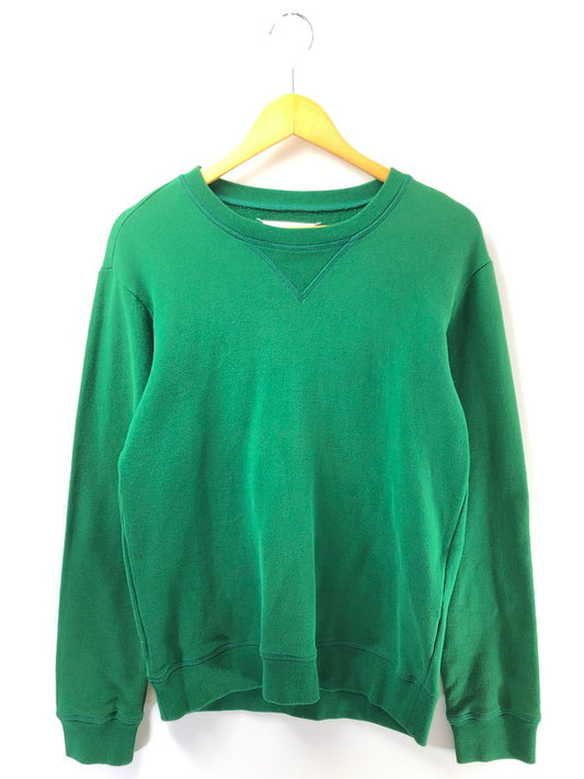 【中古品】【メンズ】 MAISON MARGIELA メゾンマルジェラ CREWNECK SWEAT 30GU000825191 エルボーパッチ 前Vガゼット クルーネック スウェット トレーナー 141-260422-na-13-tagh サイズ：44 カラー：グリーン 万代Net店