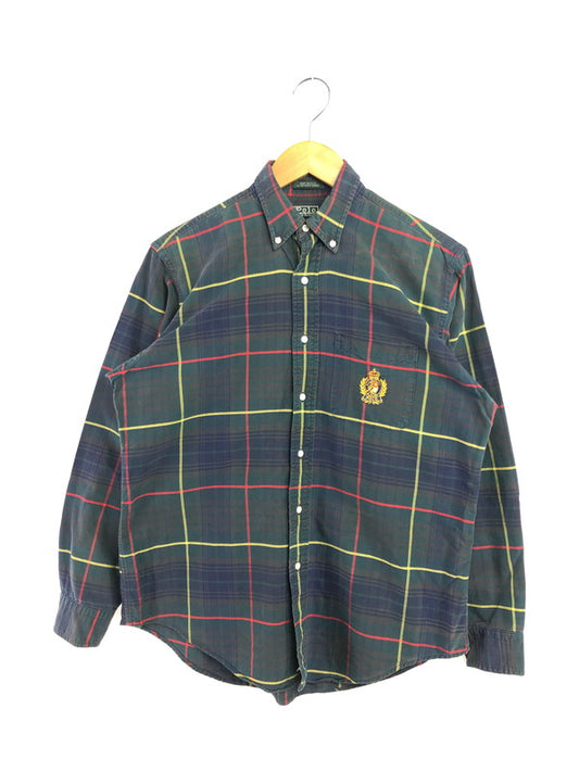 【中古品】【メンズ】 POLO RALPH LAUREN ポロラルフローレン 80's L/S BD CHECK SHIRT USA製 緑タグ 80年代 ロングスリーブ チェック シャツ トップス 146-260514-rt-16-tagh サイズ：XL カラー：マルチカラー 万代Net店