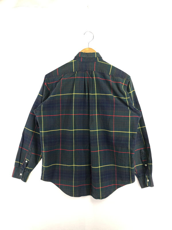 【中古品】【メンズ】 POLO RALPH LAUREN ポロラルフローレン 80's L/S BD CHECK SHIRT USA製 緑タグ 80年代 ロングスリーブ チェック シャツ トップス 146-260514-rt-16-tagh サイズ：XL カラー：マルチカラー 万代Net店