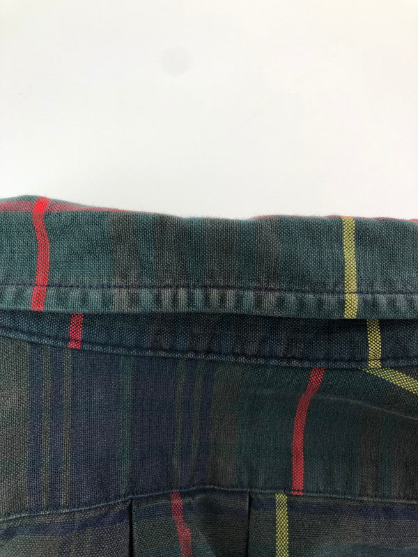 【中古品】【メンズ】 POLO RALPH LAUREN ポロラルフローレン 80's L/S BD CHECK SHIRT USA製 緑タグ 80年代 ロングスリーブ チェック シャツ トップス 146-260514-rt-16-tagh サイズ：XL カラー：マルチカラー 万代Net店