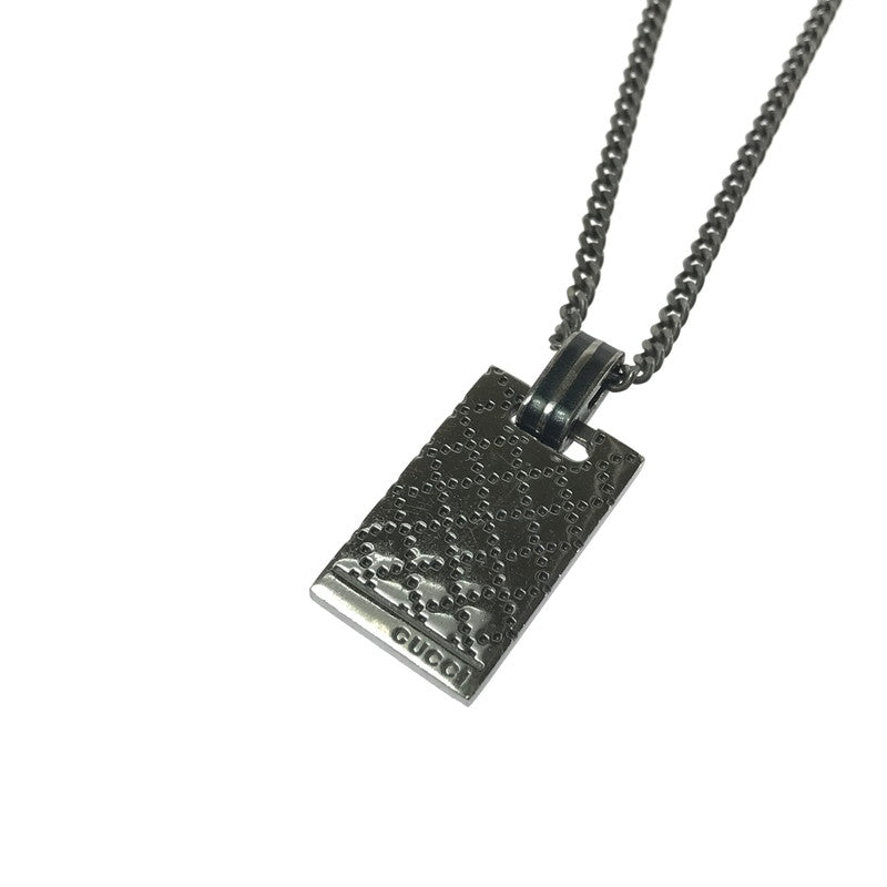【中古品】【メンズ】 GUCCI グッチ SV925 ディマンティッシマ ペンダント ネックレス 341899 アクセサリー 182-260420-na-25-tagh カラー：ブラック系 万代Net店