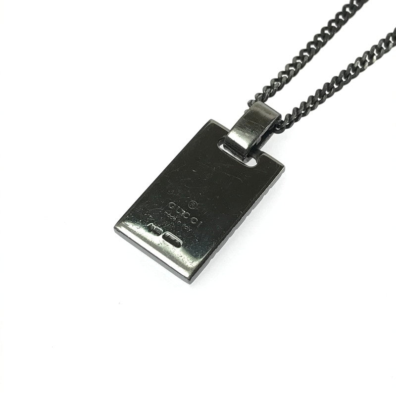 【中古品】【メンズ】 GUCCI グッチ SV925 ディマンティッシマ ペンダント ネックレス 341899 アクセサリー 182-260420-na-25-tagh カラー：ブラック系 万代Net店