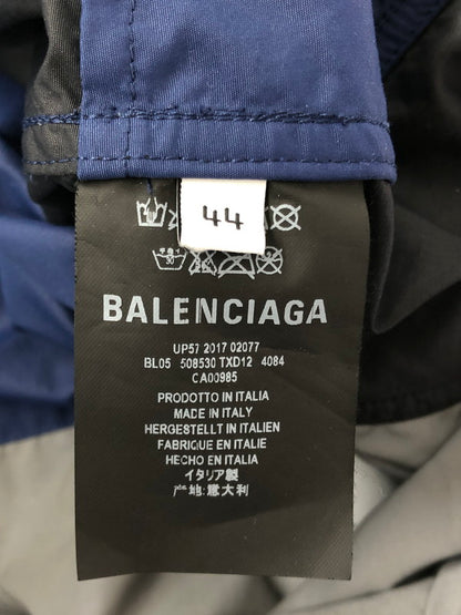 【中古品】【メンズ】 BALENCIAGA バレンシアガ DOUBLE HEM WINDBREAKER BL05 508530 TXD12 ダブルヘム ウィンドブレーカー ライトアウター 141-260423-na-14-tagh サイズ：44 カラー：イエロー/ネイビー 万代Net店