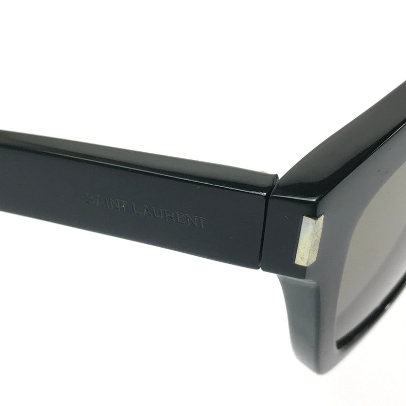【中古品】【メンズ】 SAINT LAURENT サンローラン BOLD1 002 SUNGLASSES サングラス アイウェア アクセサリー 203-260420-na-23-tagh サイズ：54□20 140 カラー：ブラック 万代Net店