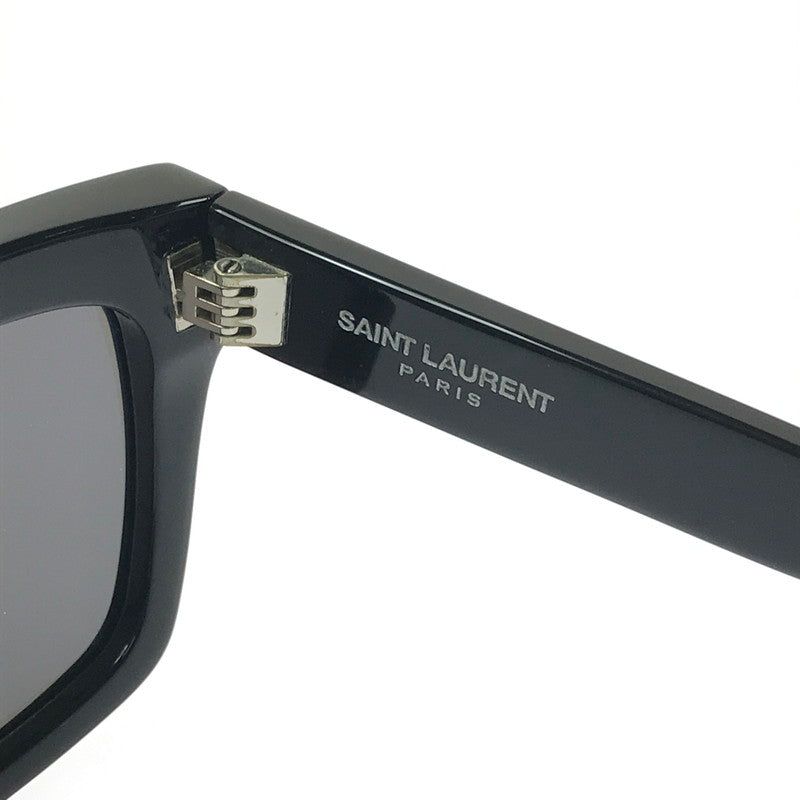 【中古品】【メンズ】 SAINT LAURENT サンローラン BOLD1 002 SUNGLASSES サングラス アイウェア アクセサリー 203-260420-na-23-tagh サイズ：54□20 140 カラー：ブラック 万代Net店