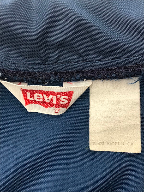 【中古品】【メンズ】 LEVI'S リーバイス 70's NYLON COACH JACKET ナイロンコーチ ジャケット USA製 ボタン裏70 オレンジタブ ライトアウター 146-260425-rt-04-tagh サイズ：不明 下記参照 カラー：ネイビー 万代Net店