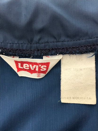 【中古品】【メンズ】 LEVI'S リーバイス 70's NYLON COACH JACKET ナイロンコーチ ジャケット USA製 ボタン裏70 オレンジタブ ライトアウター 146-260425-rt-04-tagh サイズ：不明 下記参照 カラー：ネイビー 万代Net店
