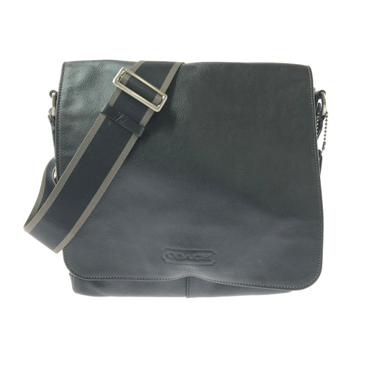 【中古品】【メンズ】 COACH コーチ F70555 SHOULDER BAG ショルダー バッグ 鞄 カバン 188-260704-ty-10-tagh カラー：ブラック 万代Net店