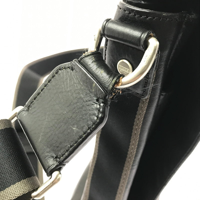 【中古品】【メンズ】 COACH コーチ F70555 SHOULDER BAG ショルダー バッグ 鞄 カバン 188-260704-ty-10-tagh カラー：ブラック 万代Net店