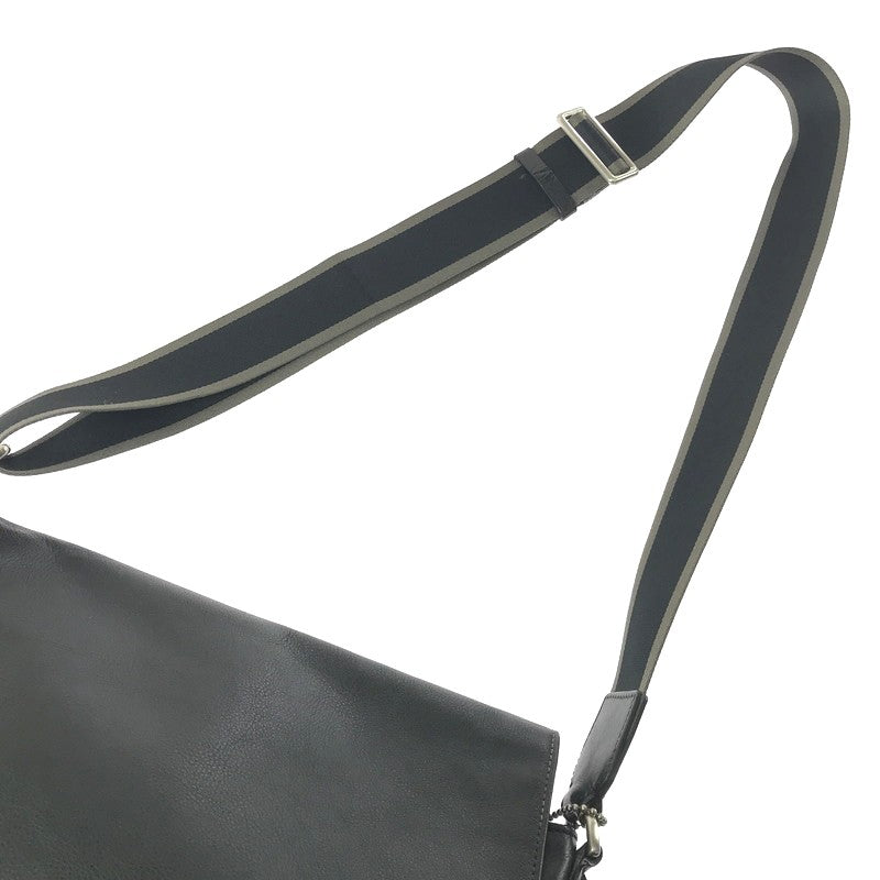 【中古品】【メンズ】 COACH コーチ F70555 SHOULDER BAG ショルダー バッグ 鞄 カバン 188-260704-ty-10-tagh カラー：ブラック 万代Net店