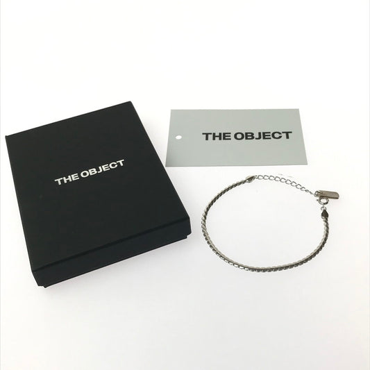 【中古品】【メンズ】 THE OBJECT ザオブジェクト NARROW SNAKE BRACELET TO-PAR-25105 ナロー スネーク ブレスレット アクセサリー 192-260420-na-24-tagh カラー：シルバー 万代Net店