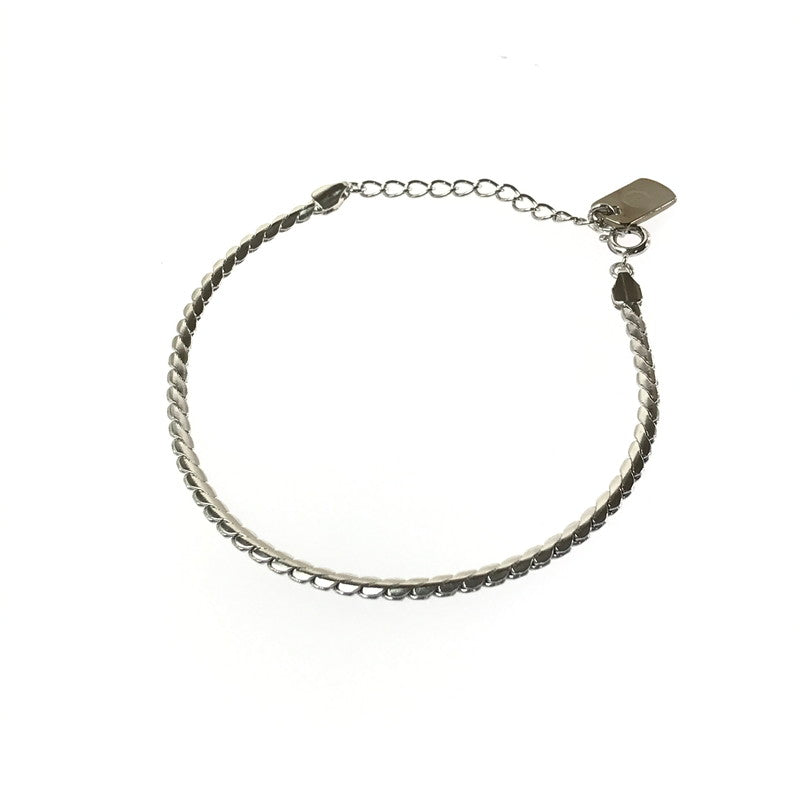 【中古品】【メンズ】 THE OBJECT ザオブジェクト NARROW SNAKE BRACELET TO-PAR-25105 ナロー スネーク ブレスレット アクセサリー 192-260420-na-24-tagh カラー：シルバー 万代Net店