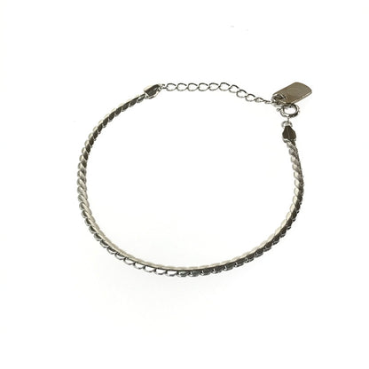 【中古品】【メンズ】 THE OBJECT ザオブジェクト NARROW SNAKE BRACELET TO-PAR-25105 ナロー スネーク ブレスレット アクセサリー 192-260420-na-24-tagh カラー：シルバー 万代Net店