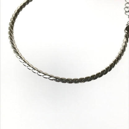 【中古品】【メンズ】 THE OBJECT ザオブジェクト NARROW SNAKE BRACELET TO-PAR-25105 ナロー スネーク ブレスレット アクセサリー 192-260420-na-24-tagh カラー：シルバー 万代Net店