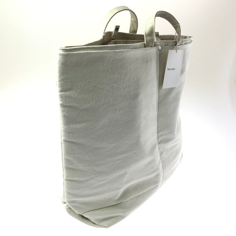 【中古美品】【メンズ】 ANCELLM WITH THIS IS A(N) アンセルム C/R DUCK BAG ANC-GD19 ダッグバッグ トートバッグ カバン 188-260503-na-10-tagh カラー：ホワイト 万代Net店
