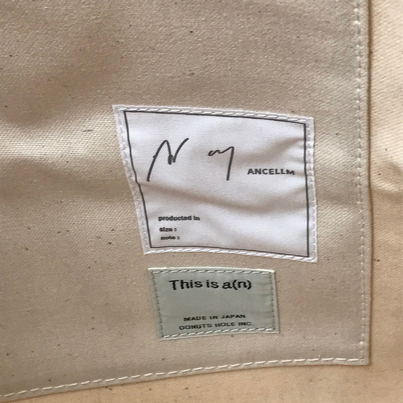 【中古美品】【メンズ】 ANCELLM WITH THIS IS A(N) アンセルム C/R DUCK BAG ANC-GD19 ダッグバッグ トートバッグ カバン 188-260503-na-10-tagh カラー：ホワイト 万代Net店