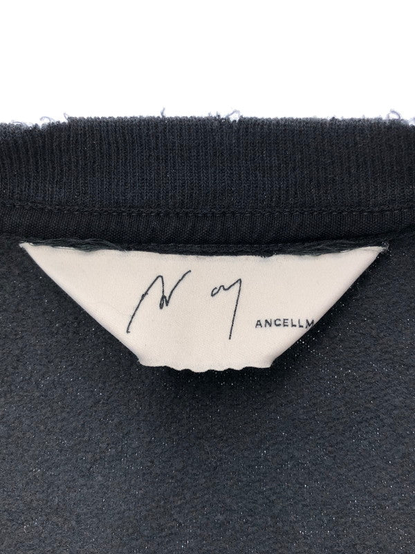 【中古美品】【メンズ】 ANCELLM アンセルム LIGHT LOOP SWEAT SHIRT ANC-CT150 ライト ループ スウェットシャツ トレーナー 140-260422-na-12-tagh サイズ：1 カラー：ブラック 万代Net店
