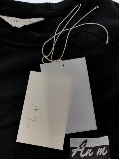 【中古美品】【メンズ】 ANCELLM アンセルム LIGHT LOOP SWEAT SHIRT ANC-CT150 ライト ループ スウェットシャツ トレーナー 140-260422-na-12-tagh サイズ：1 カラー：ブラック 万代Net店