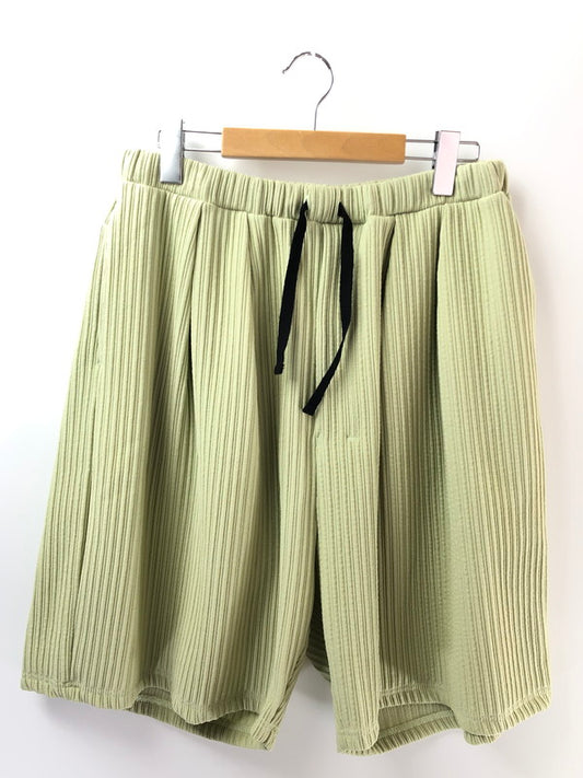 【中古美品】【メンズ】 ANCELLM アンセルム WRINKLED STRIPE TUCK SHORT PANTS ANC-PT125 リンクルド ストライプ タック ショートパンツ ボトムス 151-260422-na-19-tagh サイズ：2 カラー：ワサビ 万代Net店