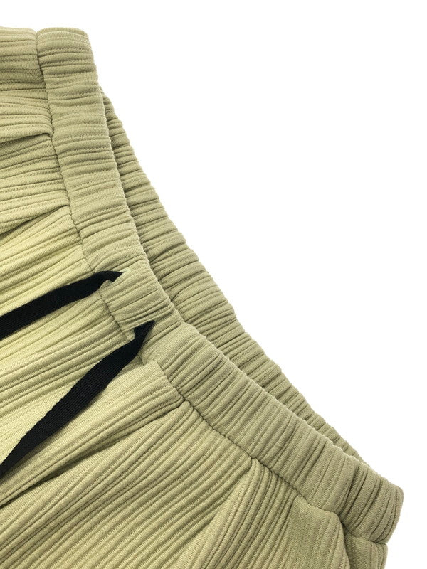 【中古美品】【メンズ】 ANCELLM アンセルム WRINKLED STRIPE TUCK SHORT PANTS ANC-PT125 リンクルド ストライプ タック ショートパンツ ボトムス 151-260422-na-19-tagh サイズ：2 カラー：ワサビ 万代Net店