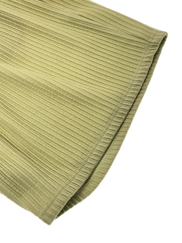 【中古美品】【メンズ】 ANCELLM アンセルム WRINKLED STRIPE TUCK SHORT PANTS ANC-PT125 リンクルド ストライプ タック ショートパンツ ボトムス 151-260422-na-19-tagh サイズ：2 カラー：ワサビ 万代Net店