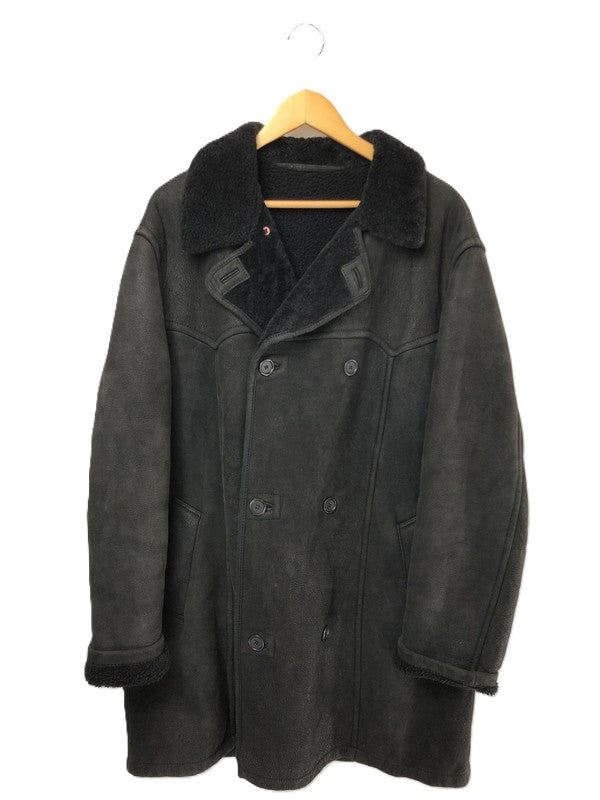 【現状渡し品】【メンズ】 KENZO HOMME ケンゾー LEATHER MOUTON COAT レザー ムートンコート アウター 141-260423-na-08-tagh サイズ：XXL カラー：ブラック 万代Net店