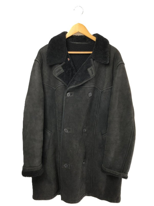 【現状渡し品】【メンズ】 KENZO HOMME ケンゾー LEATHER MOUTON COAT レザー ムートンコート アウター 141-260423-na-08-tagh サイズ：XXL カラー：ブラック 万代Net店