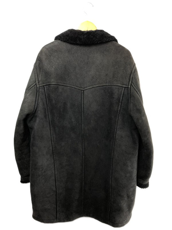 【現状渡し品】【メンズ】 KENZO HOMME ケンゾー LEATHER MOUTON COAT レザー ムートンコート アウター 141-260423-na-08-tagh サイズ：XXL カラー：ブラック 万代Net店